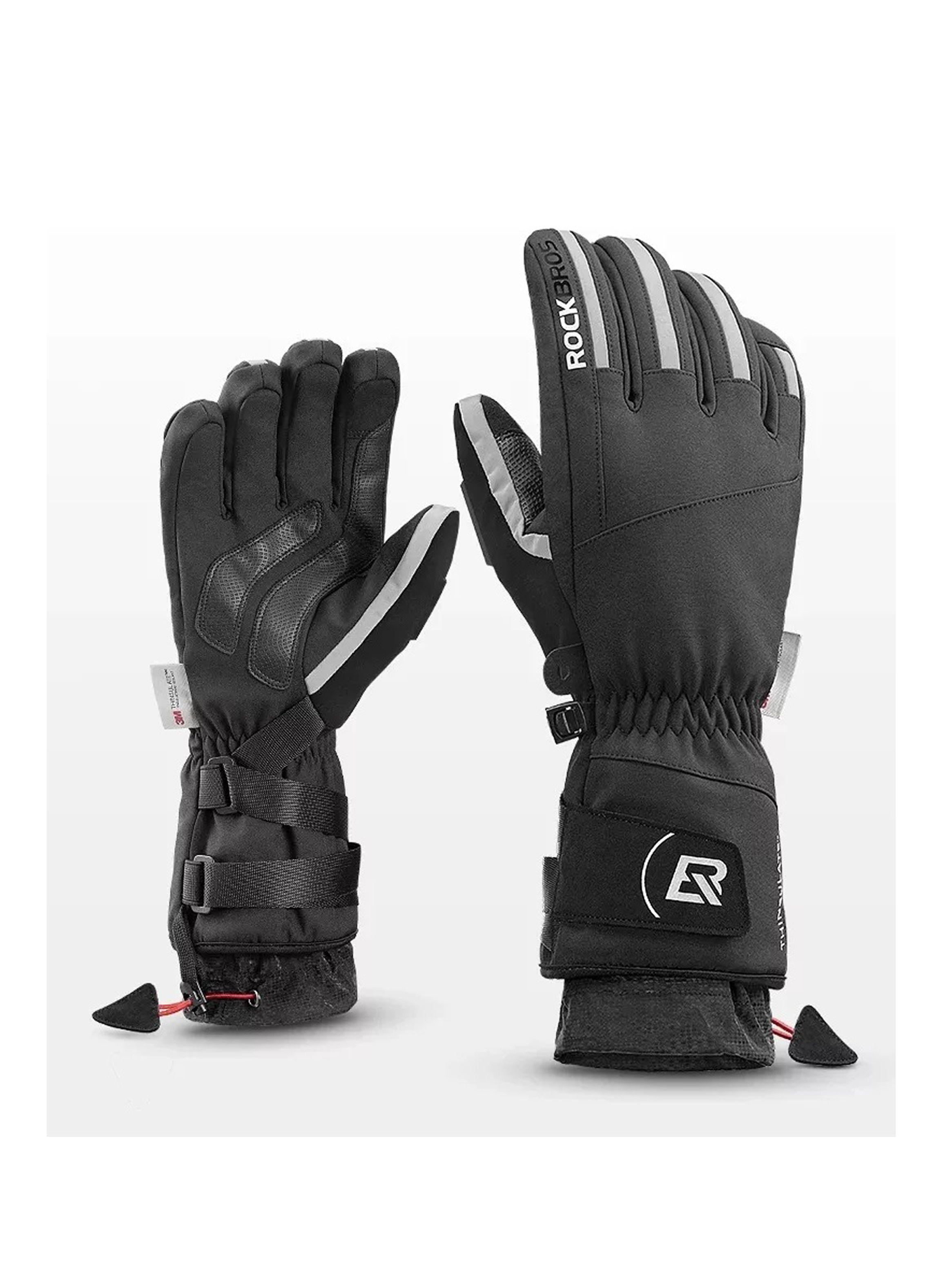 Guantes Invierno Frio Nieve Térmicos Impermeables Rockbros-0
