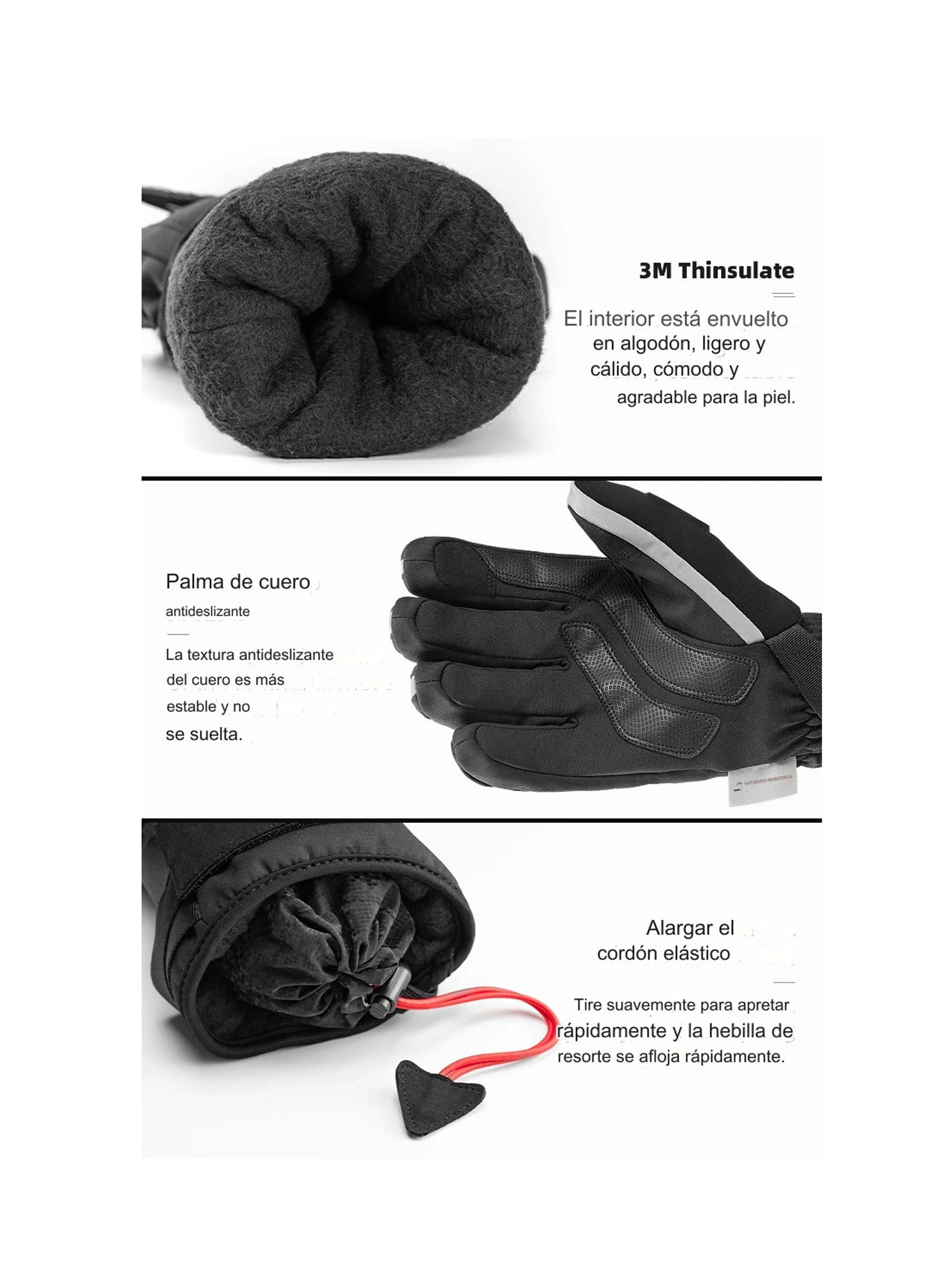 Guantes Invierno Frio Nieve Térmicos Impermeables Rockbros-6
