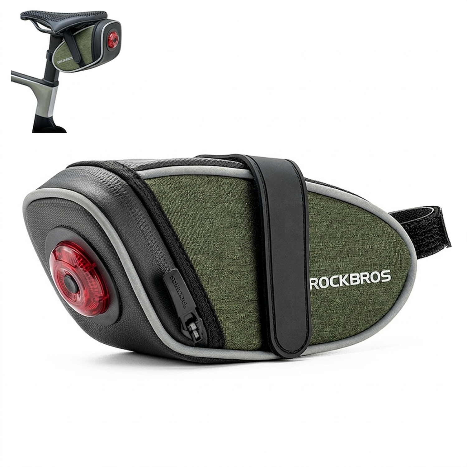 Bolso Asiento Sillín Bicicleta Rockbros Reflectante-0