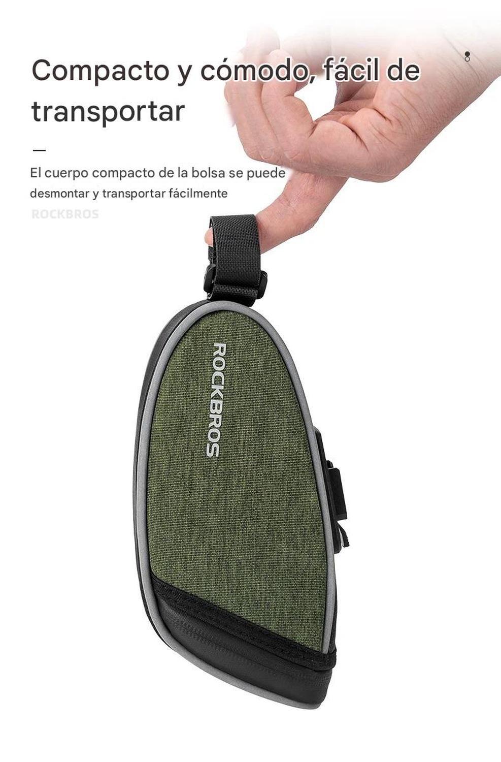 Bolso Asiento Sillín Bicicleta Rockbros Reflectante-2