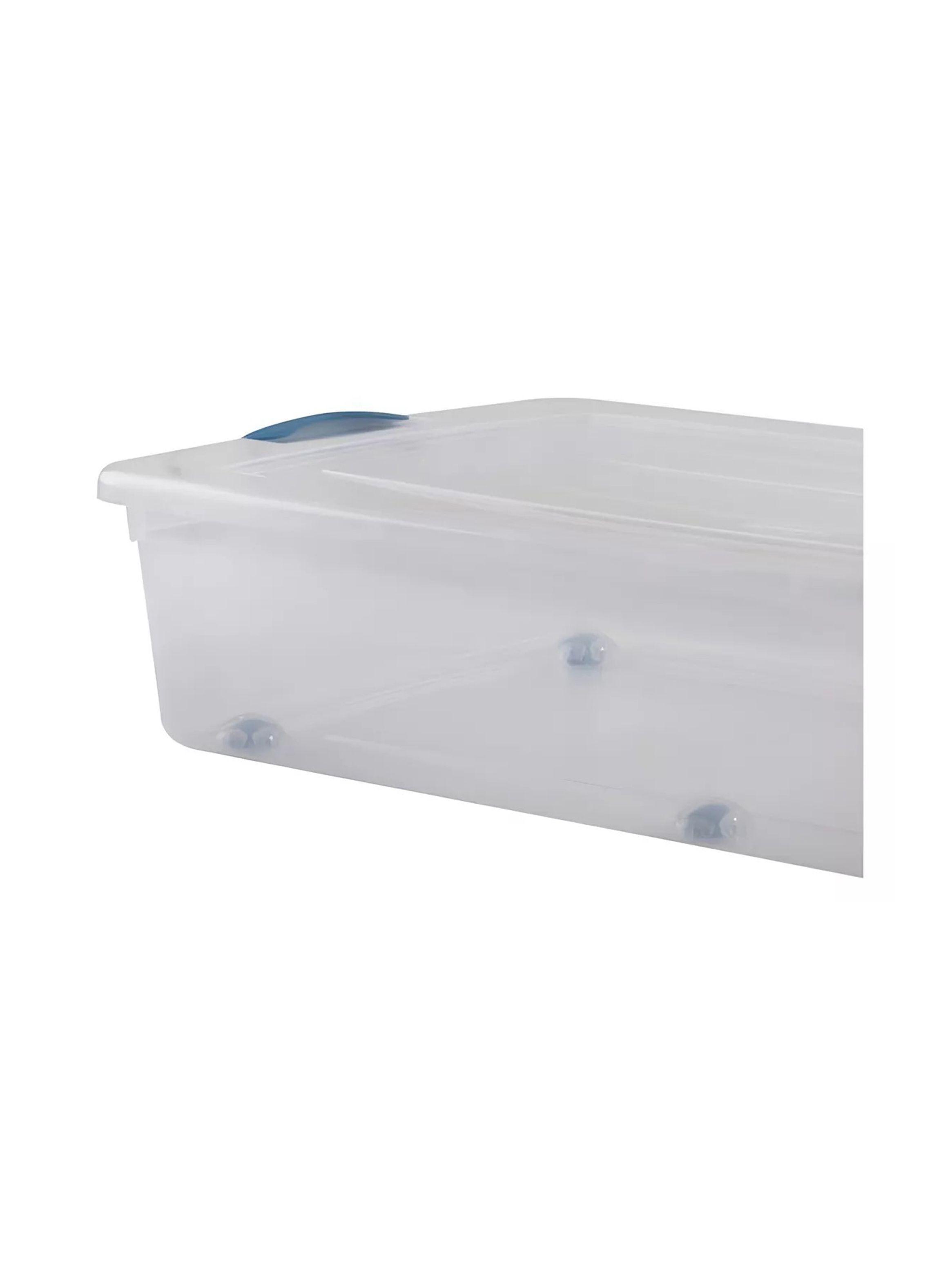 Caja Organizadora 36lts Wenco C/ Ruedas Bajo Cama 77x39x16cm-1