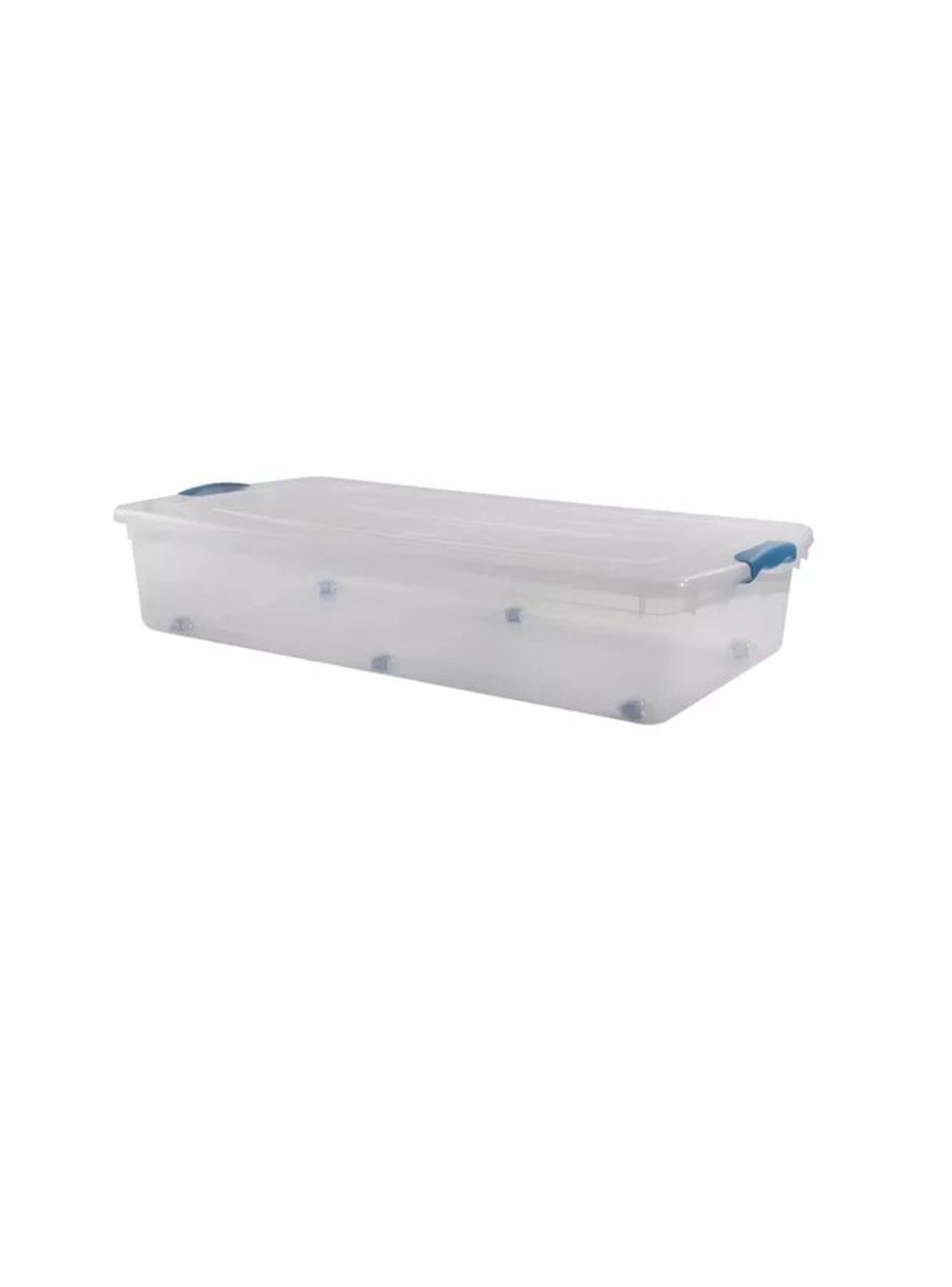 Caja Organizadora 36lts Wenco C/ Ruedas Bajo Cama 77x39x16cm-2