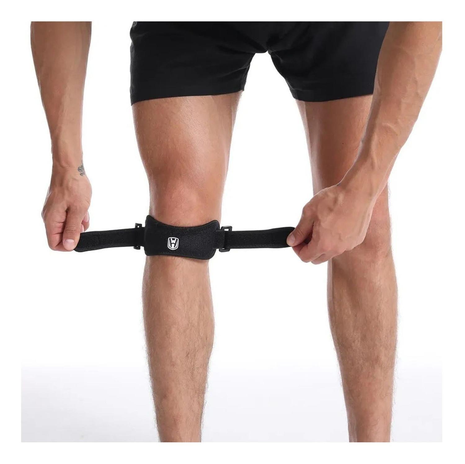 Soporte Rodillera Tendón Rotuliano Deporte Lesión Menisco Negro Estandar-2