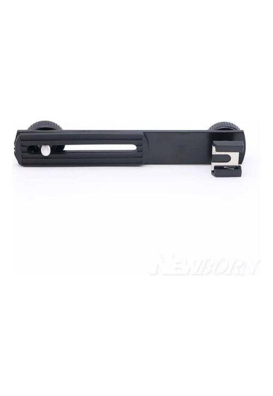 Placa Universal Doble Zapata Cámara Dslr Rosca 1/4 Micrófono-2