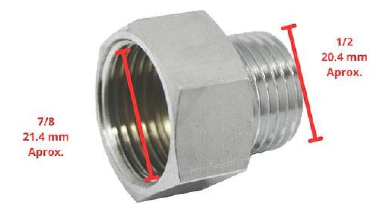 Conector He - Hi, 1/2 X 7/8 , Niple Adaptador-2