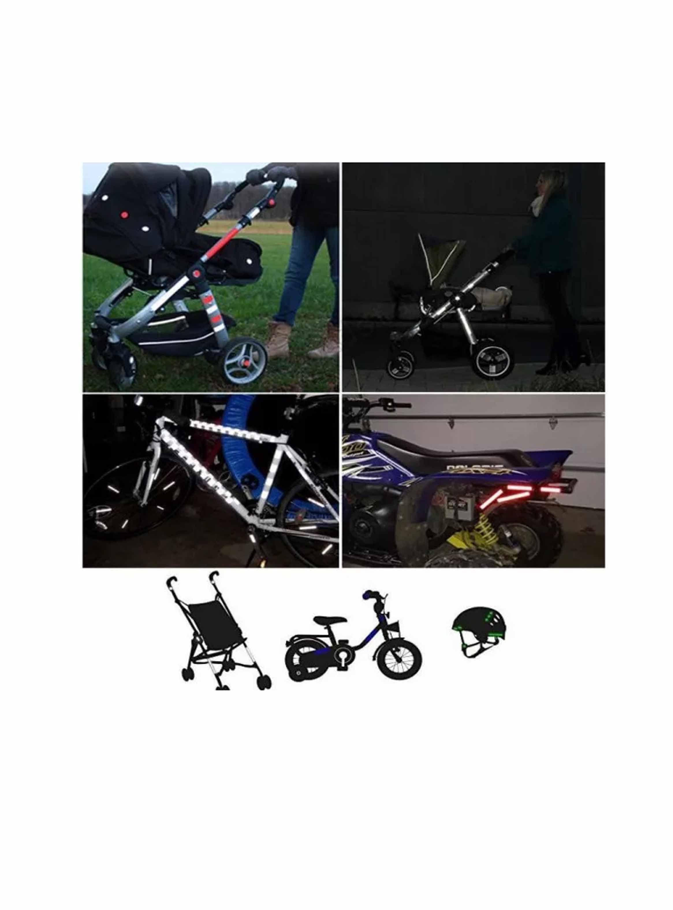 Adhesivo Reflectante Sticker, Pegatina Multiuso, Bicicleta-4