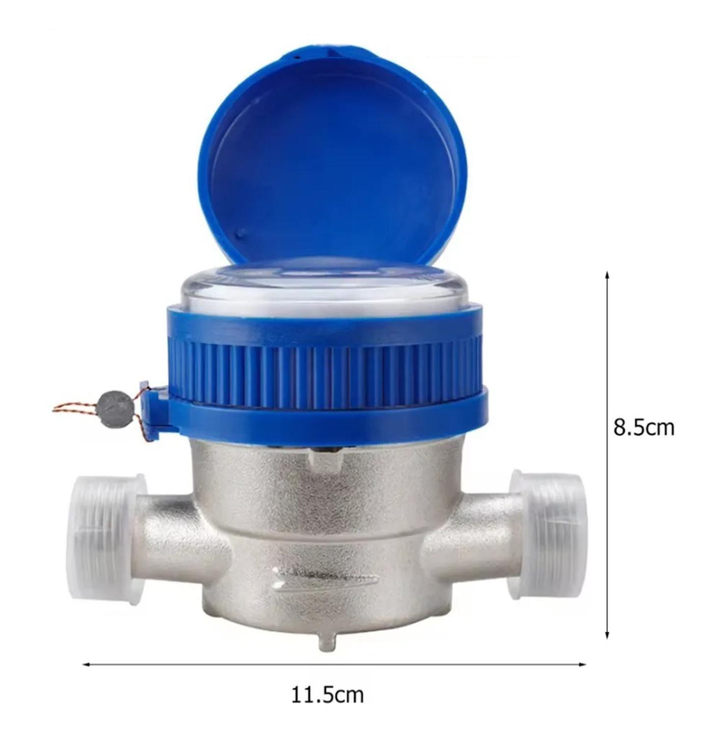 Medidor de Flujo agua fría 1/2 Pulgada 15mm Jardín y Hogar-3