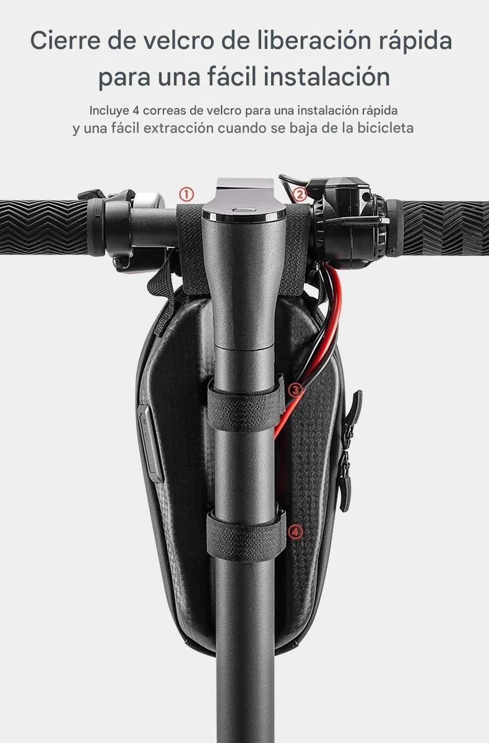 Bolso Manubrio Scooter Bicicleta Rockbros Impermeable 1.3L-3