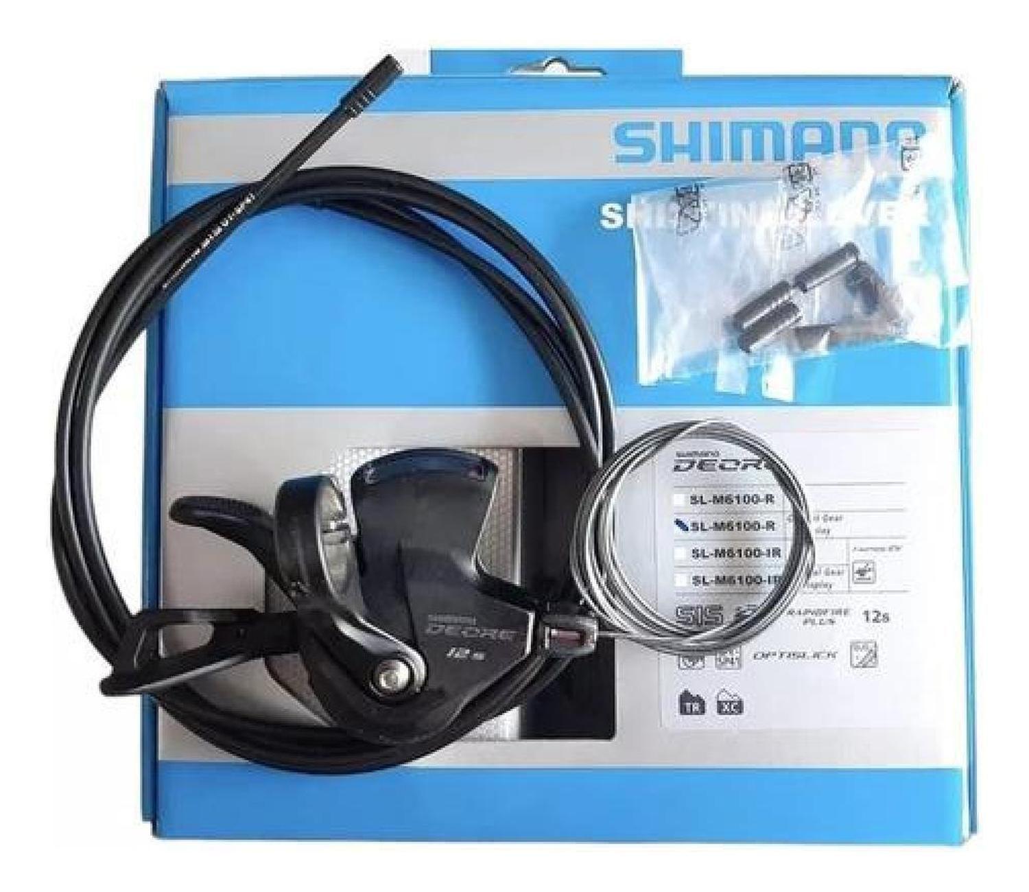 Kit Completo Shifter Shimano Deore M6100 12v Cambio Derecha Negro-4
