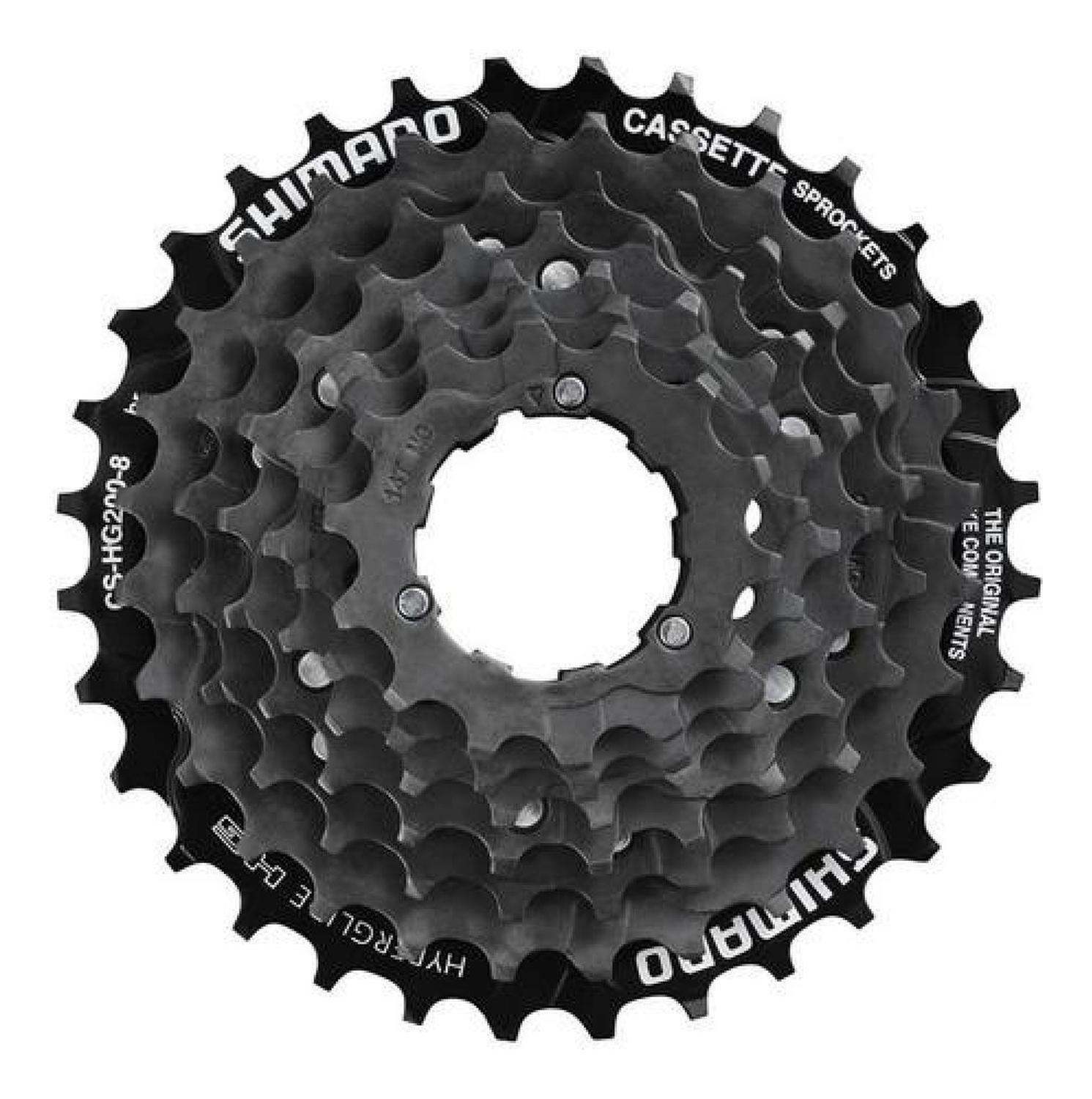 Piñon Shimano Cassete 8v (12-32d) Cs-hg200 Tourney Tx Mtb - Negro - 12 - 32-1