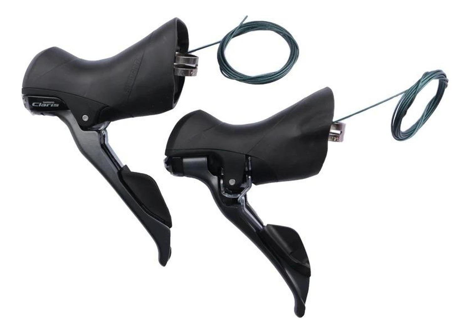 Manillas Cambio Freno 2x8v Shimano St-r2000 Claris Ruta Negro-4