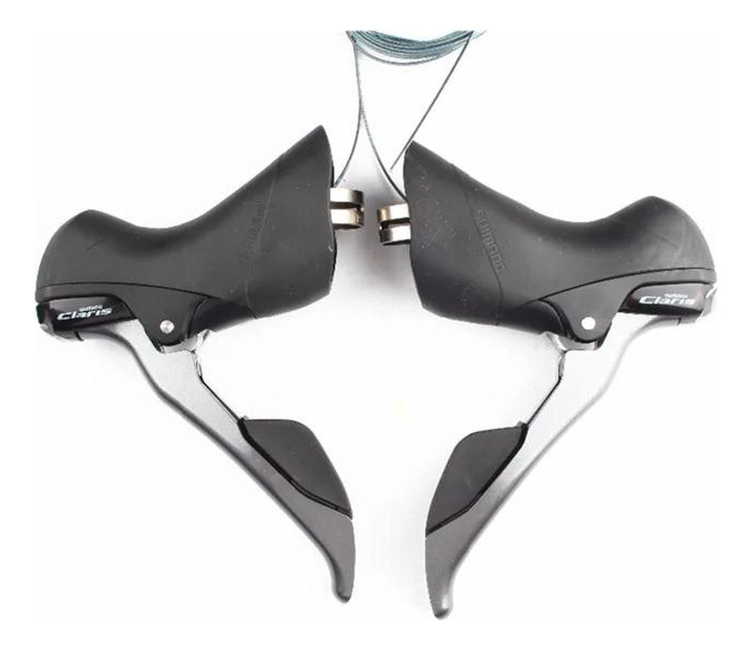 Manillas Cambio Freno 2x8v Shimano St-r2000 Claris Ruta Negro-5