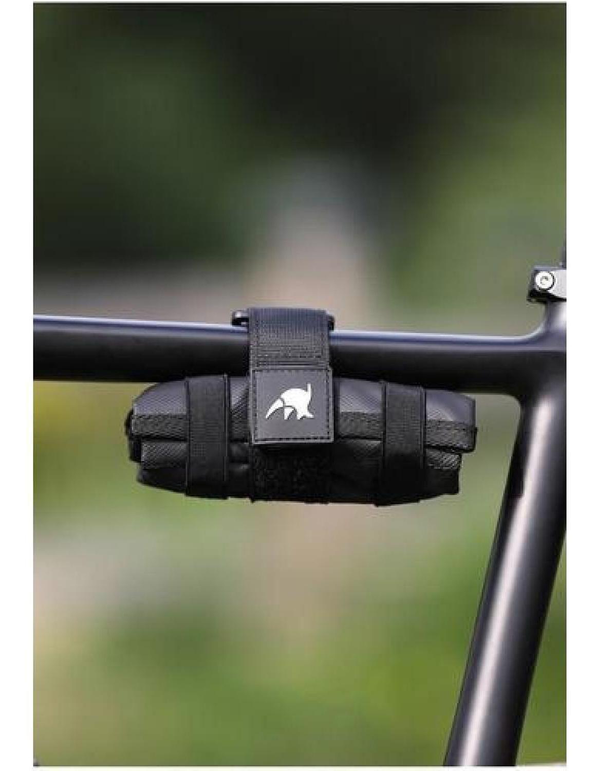 Bolso Rhinowalk Compacto, Sillín Y Marco Mtb Ruta Bicicleta Negro-2