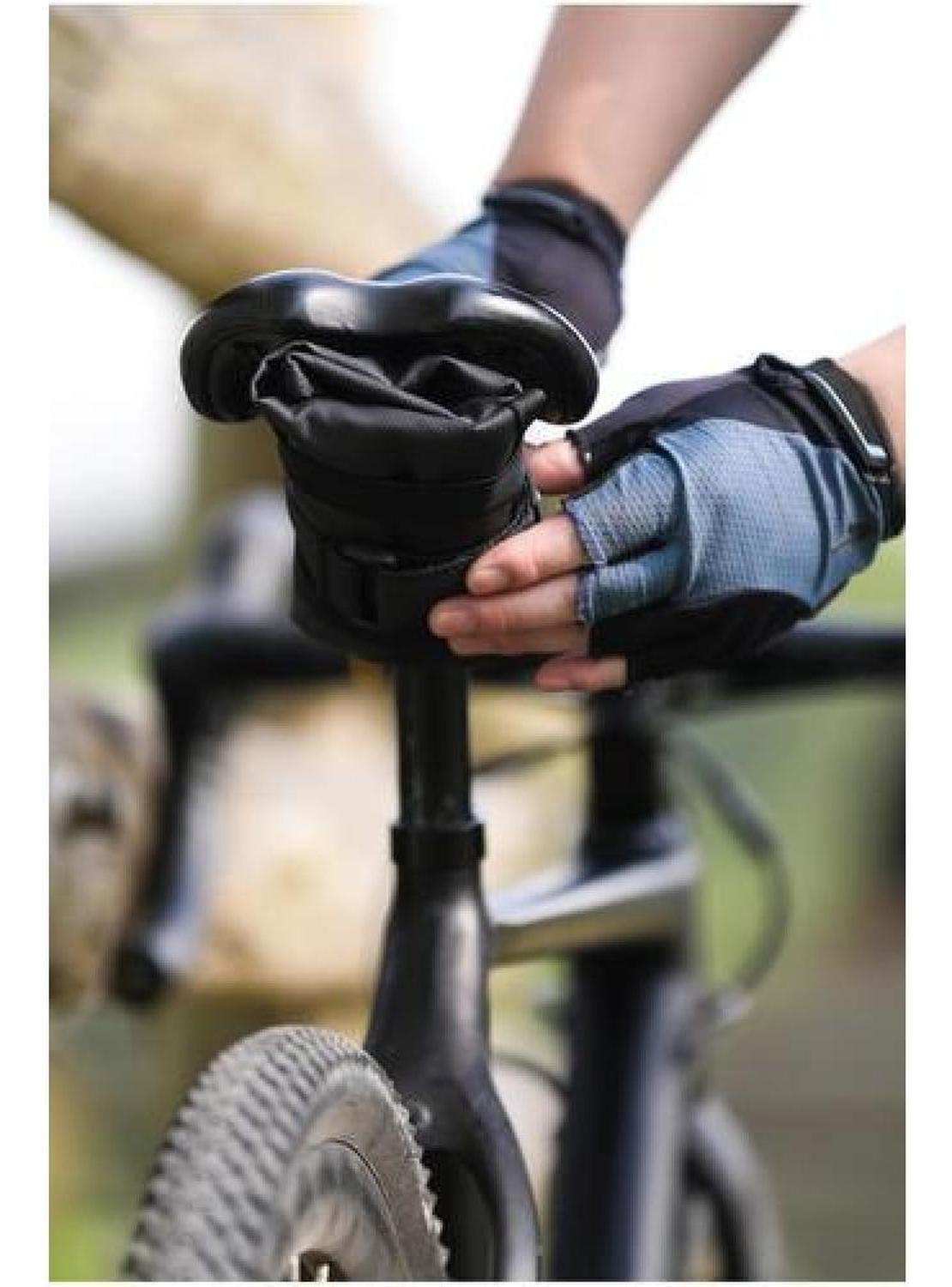 Bolso Rhinowalk Compacto, Sillín Y Marco Mtb Ruta Bicicleta Negro-5