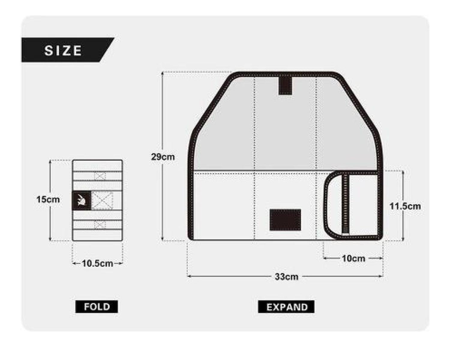 Bolso Rhinowalk Compacto, Sillín Y Marco Mtb Ruta Bicicleta Negro-8
