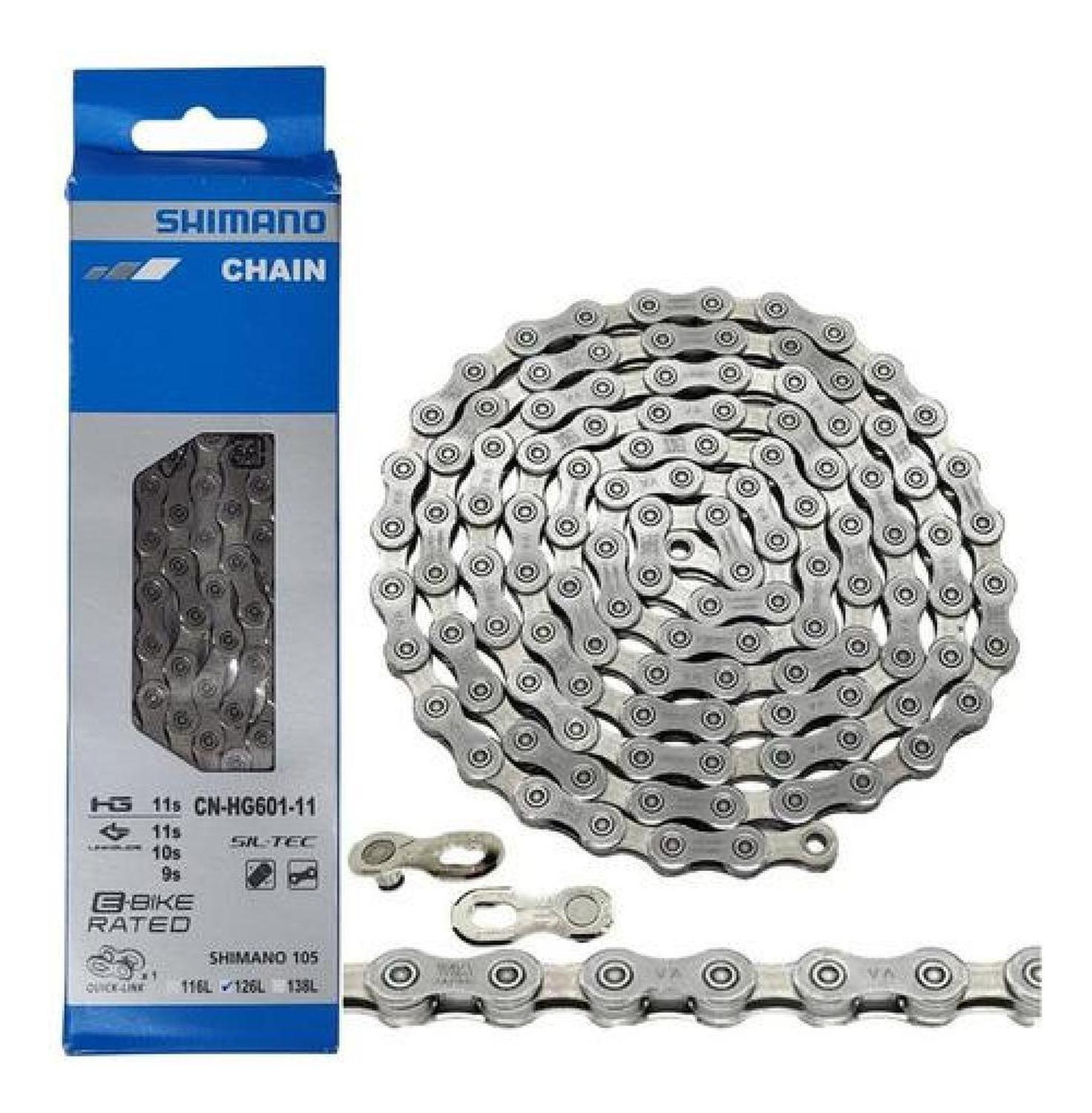 Cadena Shimano 11v 105 Grx 126l Hg601-11 + Quick Link Plateado-2