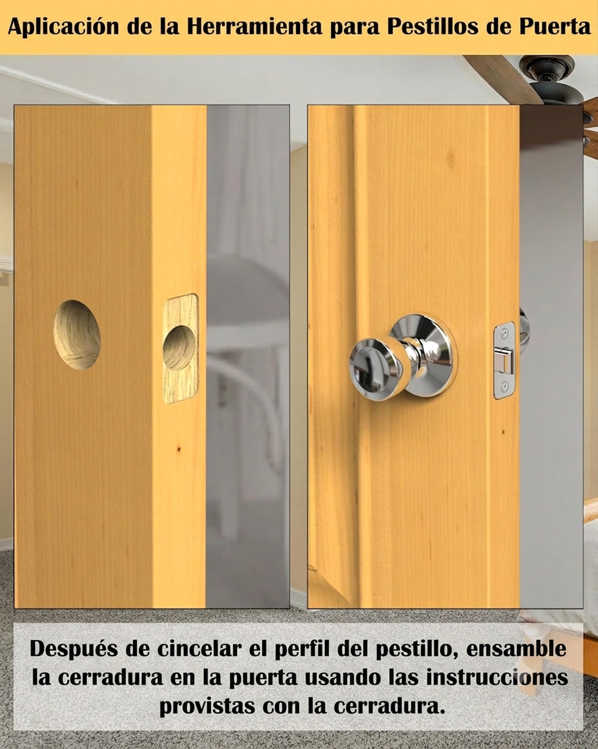 Plantilla Guia Cincelado Pestillo Cerradura Puerta Madera-2