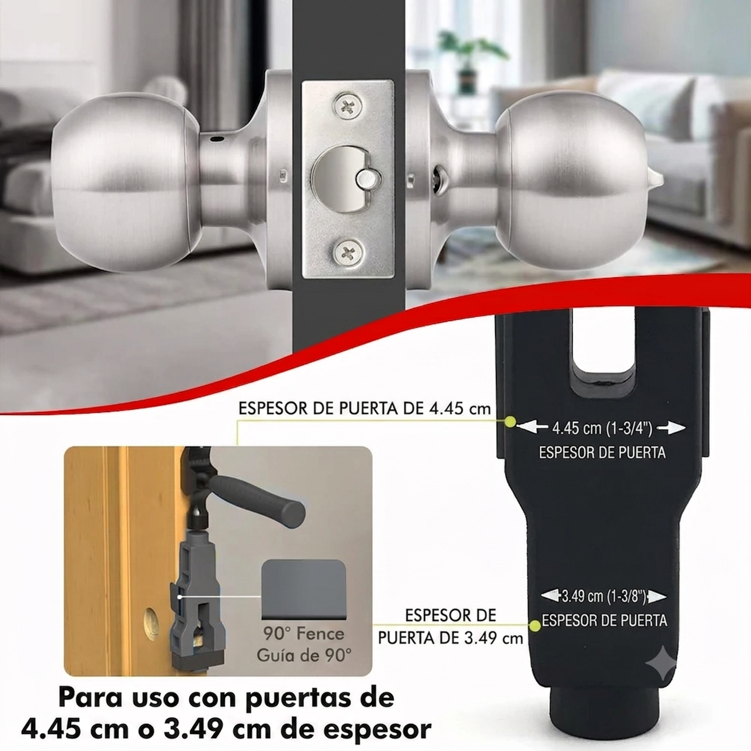 Plantilla Guia Cincelado Pestillo Cerradura Puerta Madera-3