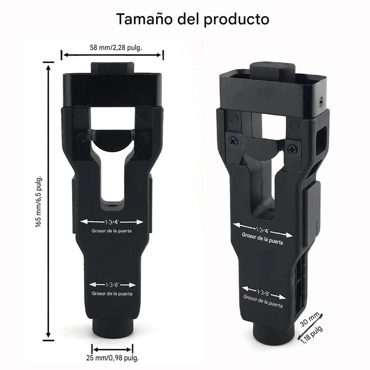 Plantilla Guia Cincelado Pestillo Cerradura Puerta Madera-7