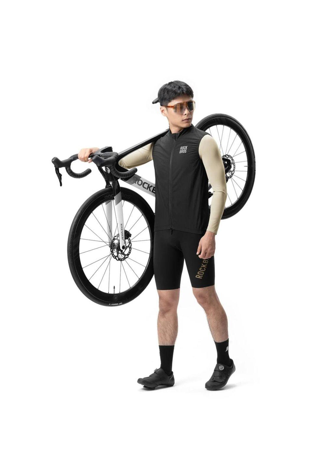 Chaleco Tricota Ciclismo  Clima Frio Rockbros Cortaviento-3