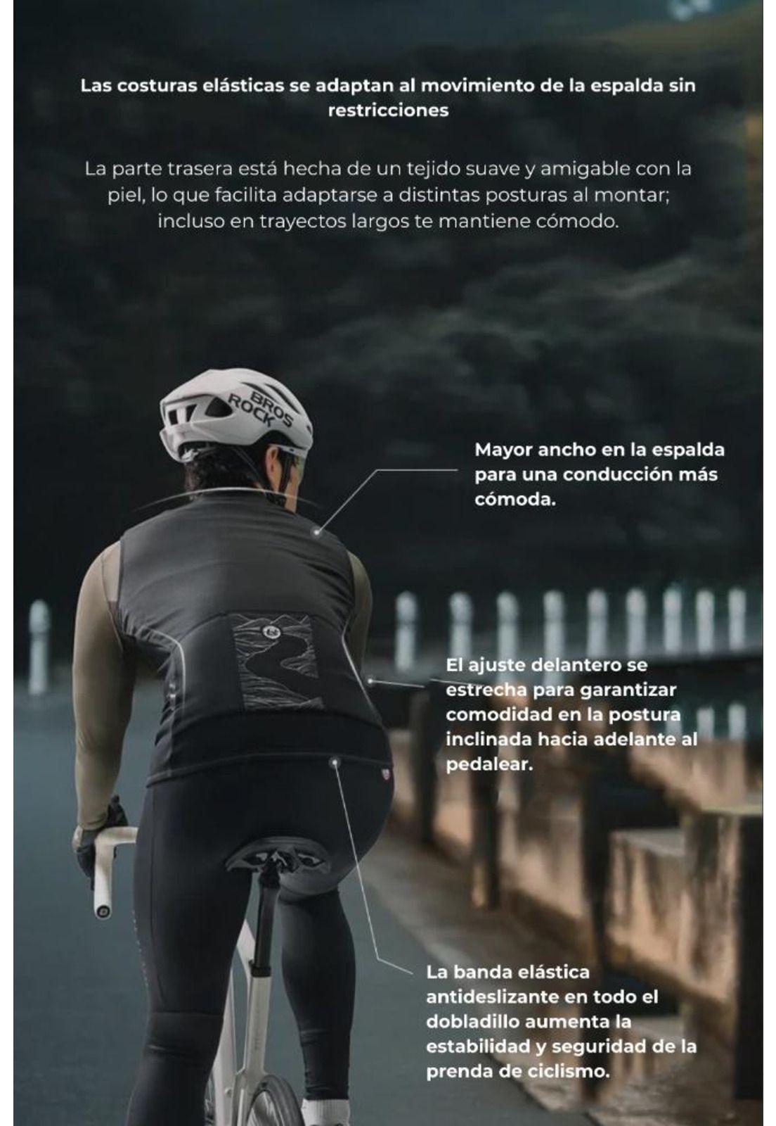 Chaleco Tricota Ciclismo  Clima Frio Rockbros Cortaviento-6