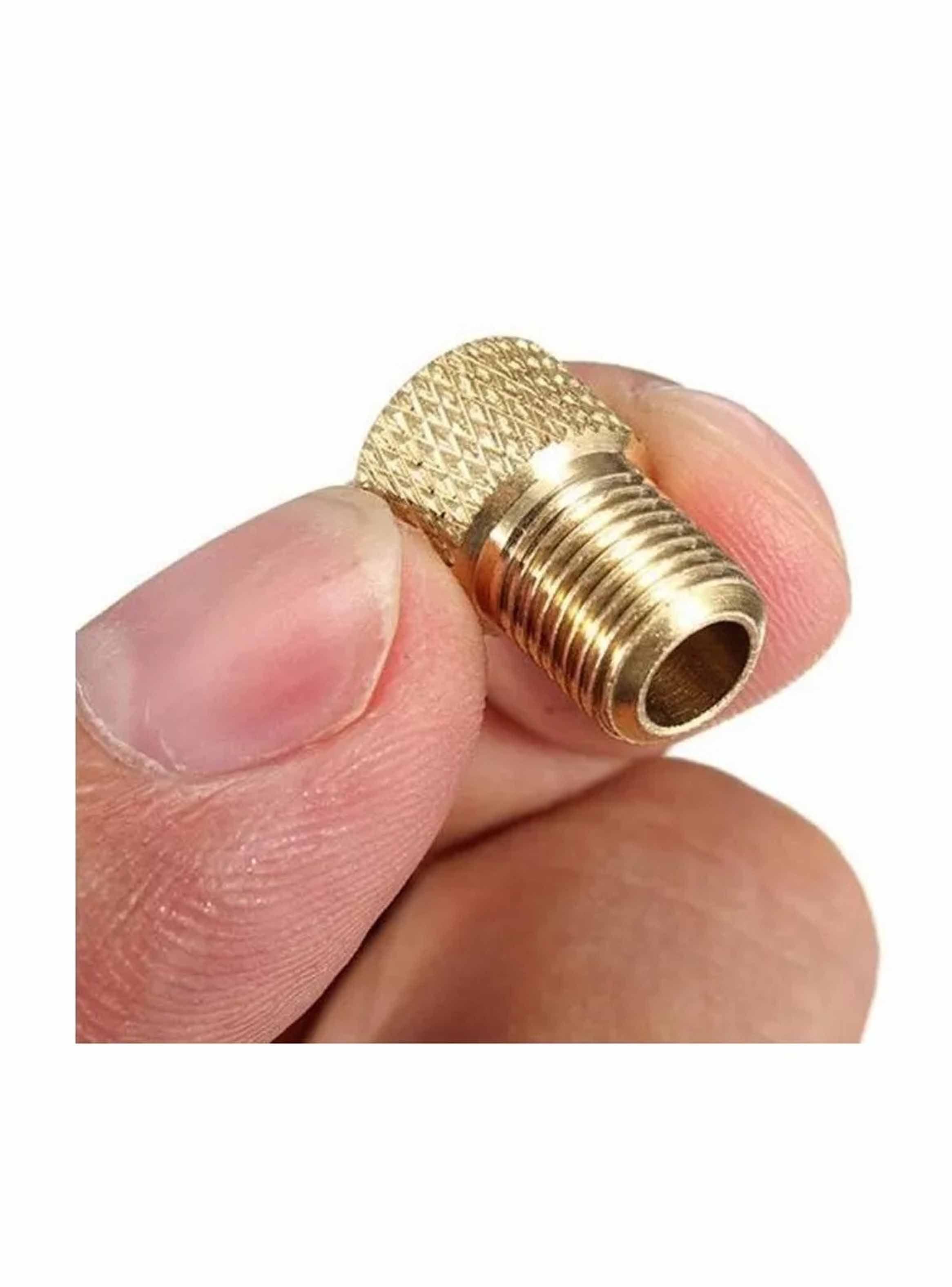 Adaptador Válvula Francesa A Auto Con Sello De Goma Antifuga-2