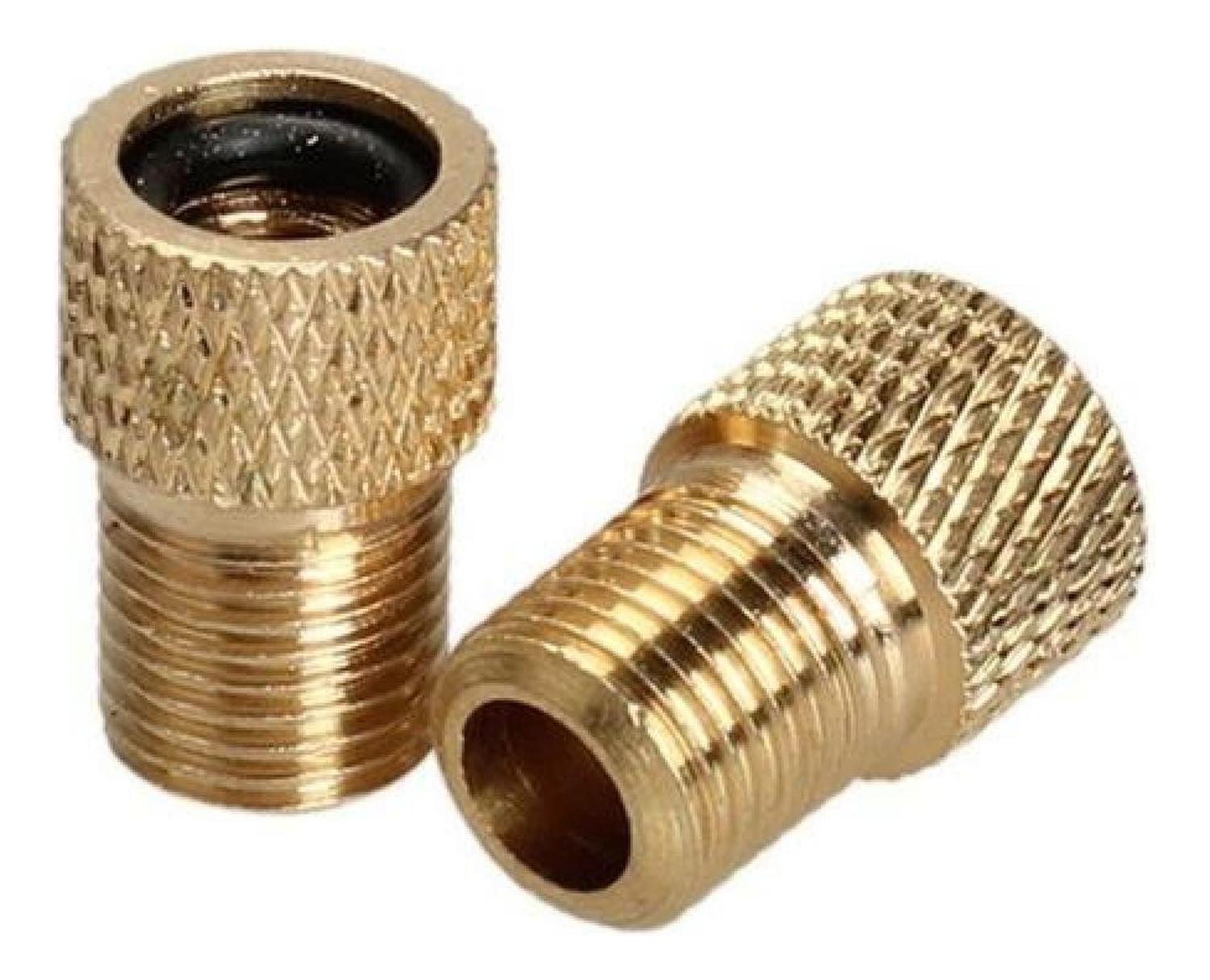 Adaptador Válvula Francesa A Auto Con Sello De Goma Antifuga-2