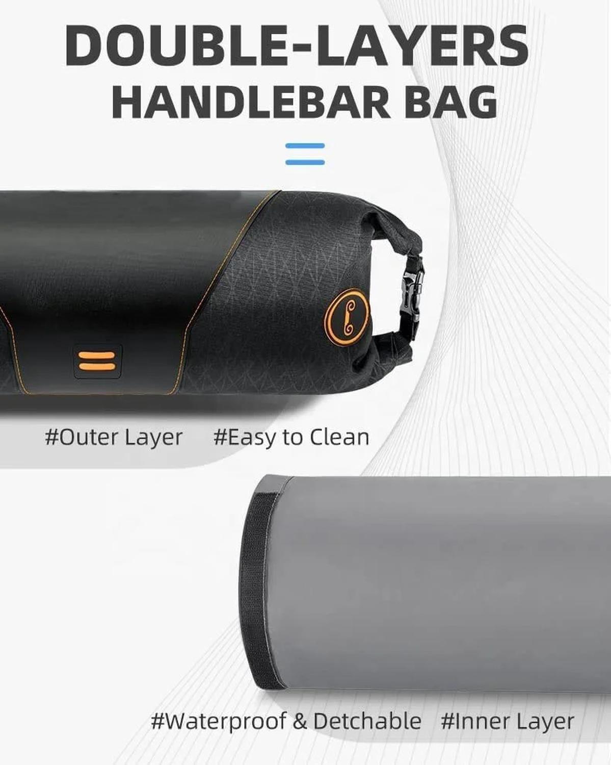 Bolso Frontal Impermeable Para Manubrio De Bicicleta-3