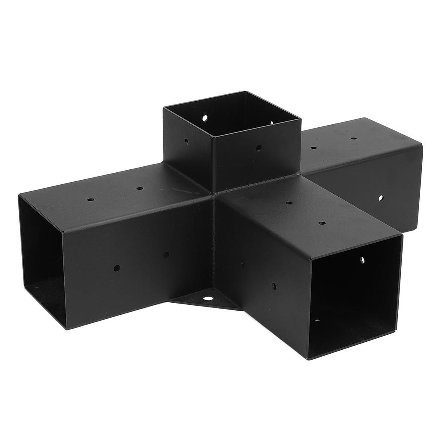 Soporte esquina Pérgola 4 Vías Acero Para Poste Madera 4x4-3