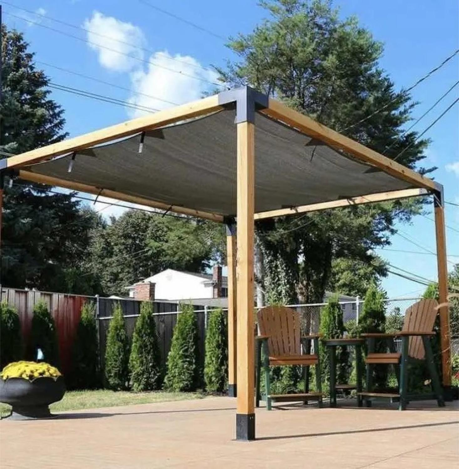 Soporte esquina Pérgola 4 Vías Acero Para Poste Madera 4x4-6