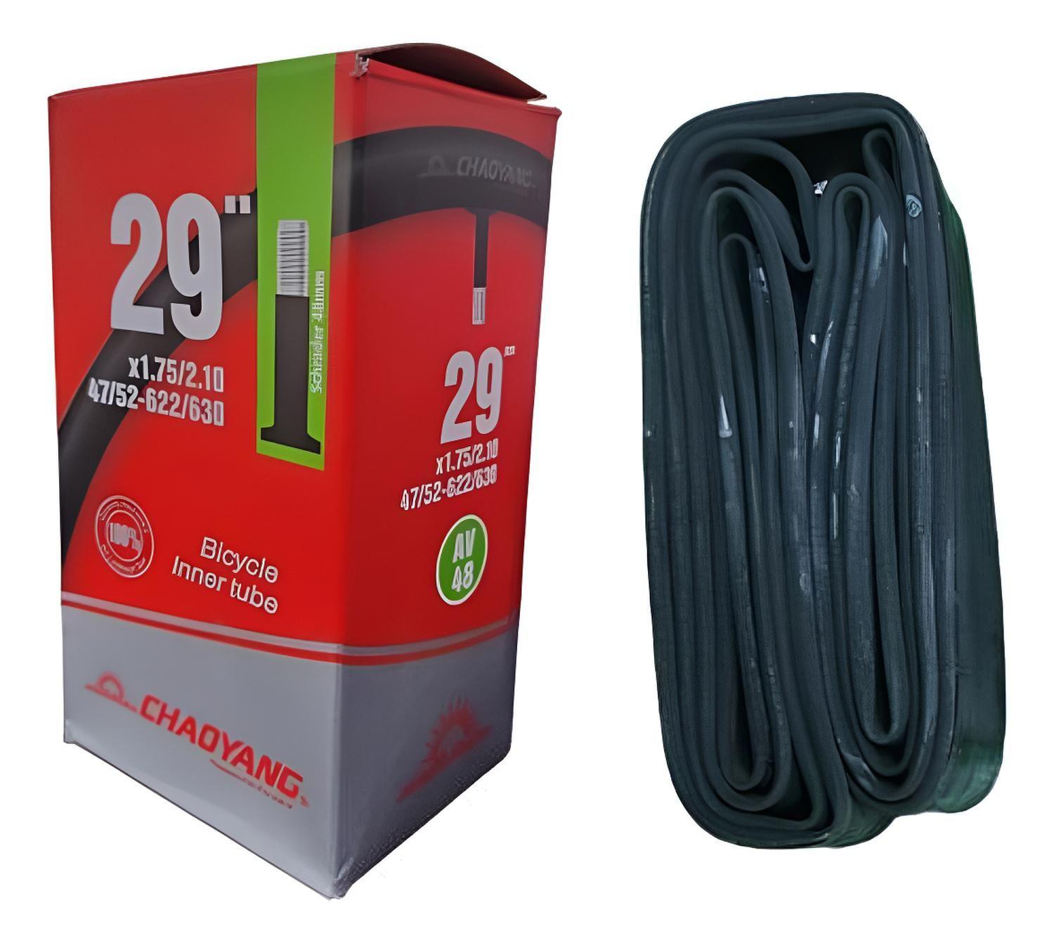 Cámara Chaoyang 29x1.75/2.1 V/auto 48mm Bicicleta Mtb Schrader-0