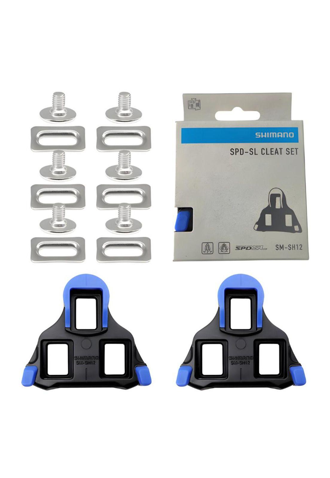 Calas Shimano SM-SH12 SPD-SL Pivotantes 2° Azules-2