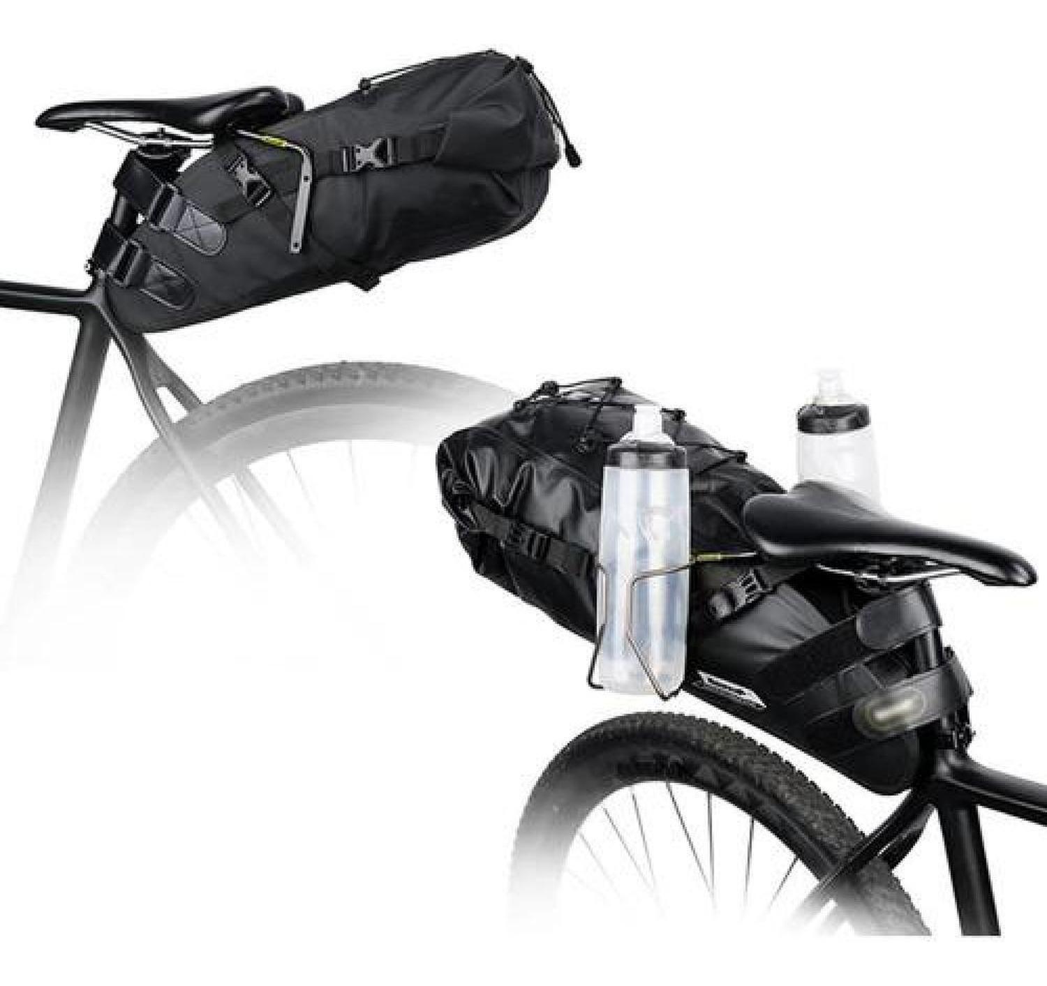 Soporte Estabilizador Trasero Sillín Bolso Bicicleta Ruta Negro-3