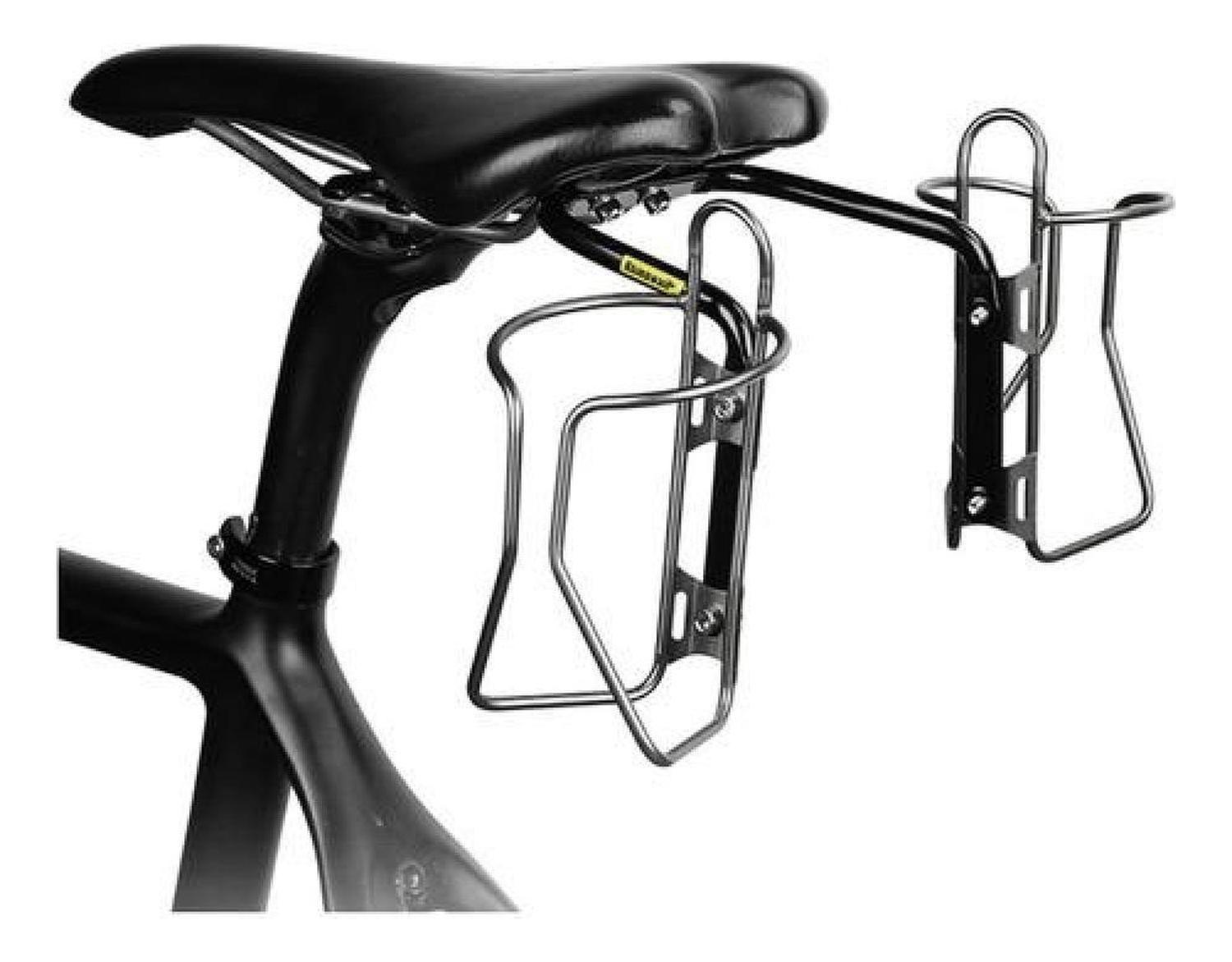 Soporte Estabilizador Trasero Sillín Bolso Bicicleta Ruta Negro-5