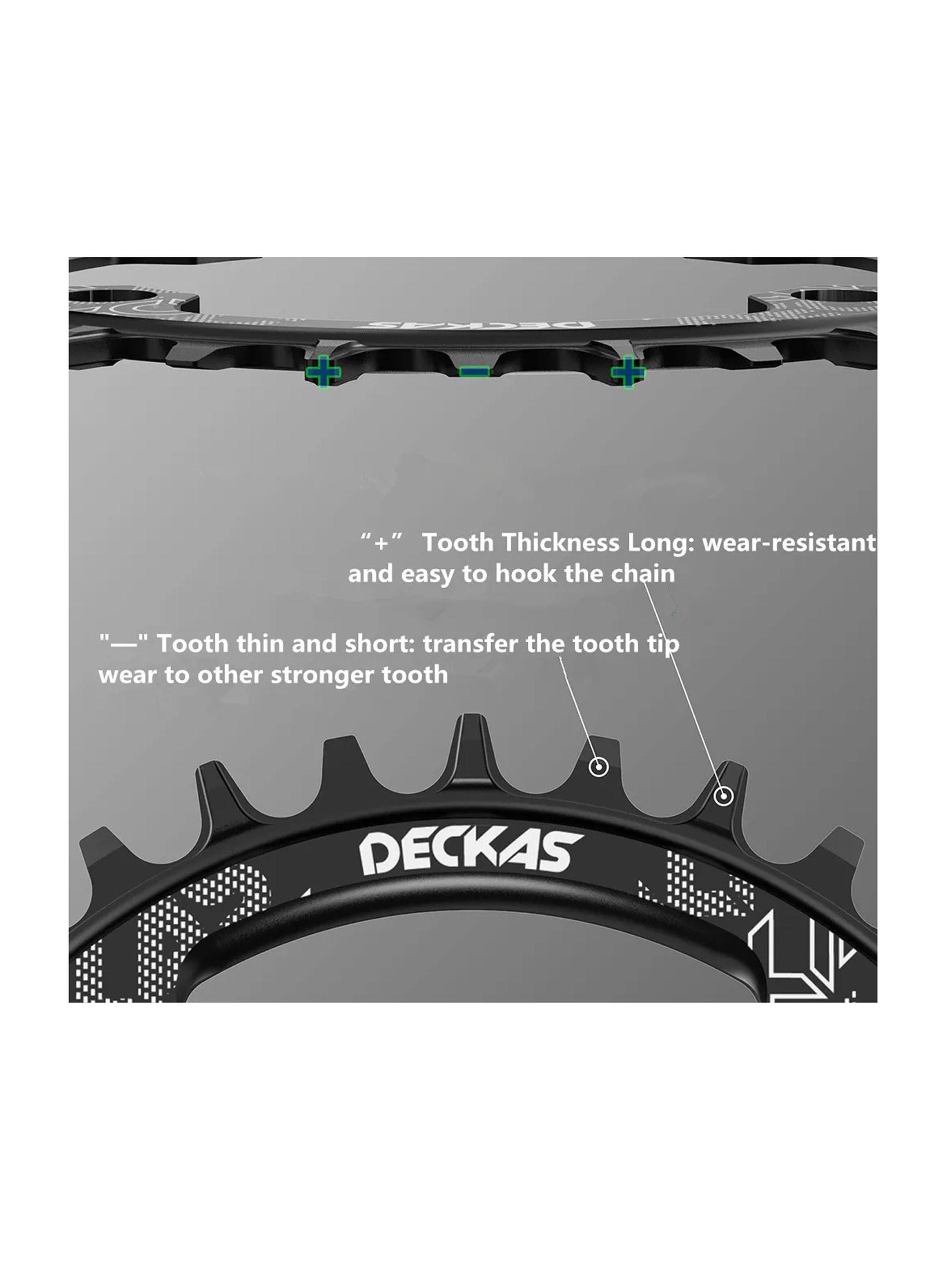 Plato Redondo Mtb Narrow Wide Bicicleta 34t Negro-3