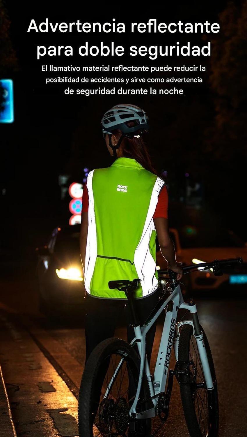 Tricota Rockbros Seguridad Reflectante Ciclismo Sin Mangas-2