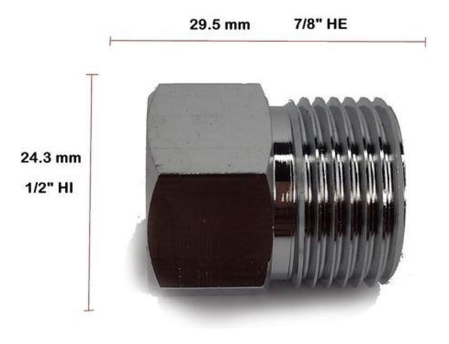 Conector Hi - He, 1/2 X 7/8 , Niple Adaptador-3