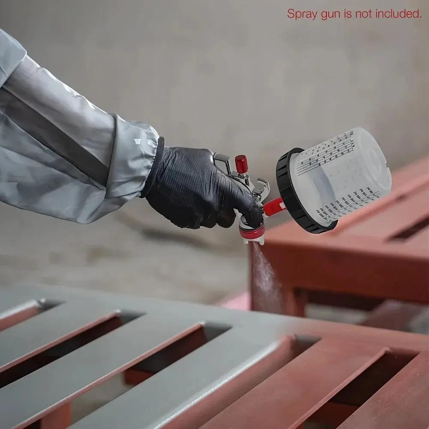 Kit 50 Vasos Mezcladores Pintura 300ml Sistema Pps Desechable-4