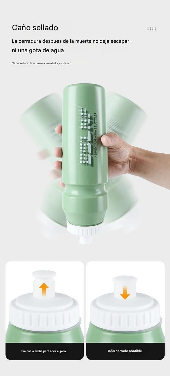 Caramayola Grande Xl 1 Litro Botella Agua Ciclismo Deportes - Negro-8