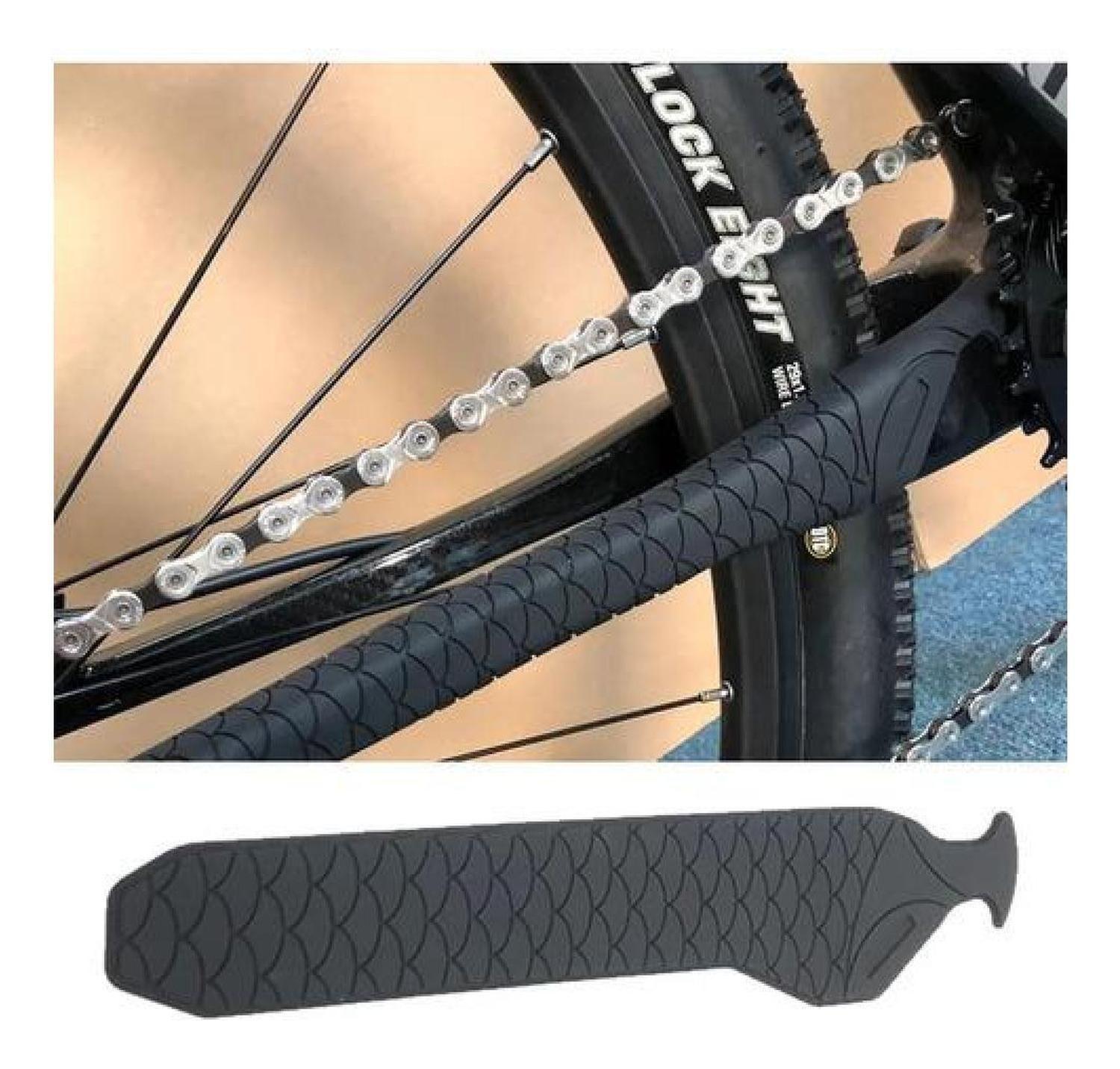 Protector Silicona Cadena Cubre Vaina Inferior Bicicleta-2