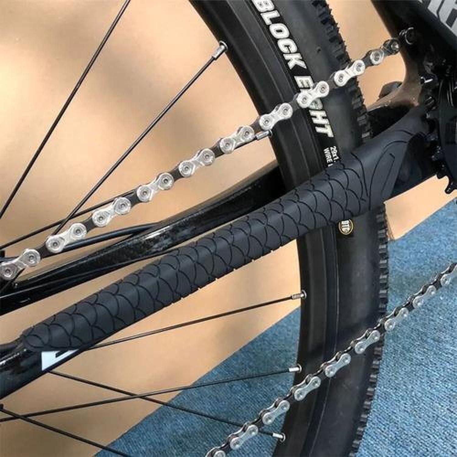 Protector Silicona Cadena Cubre Vaina Inferior Bicicleta-4