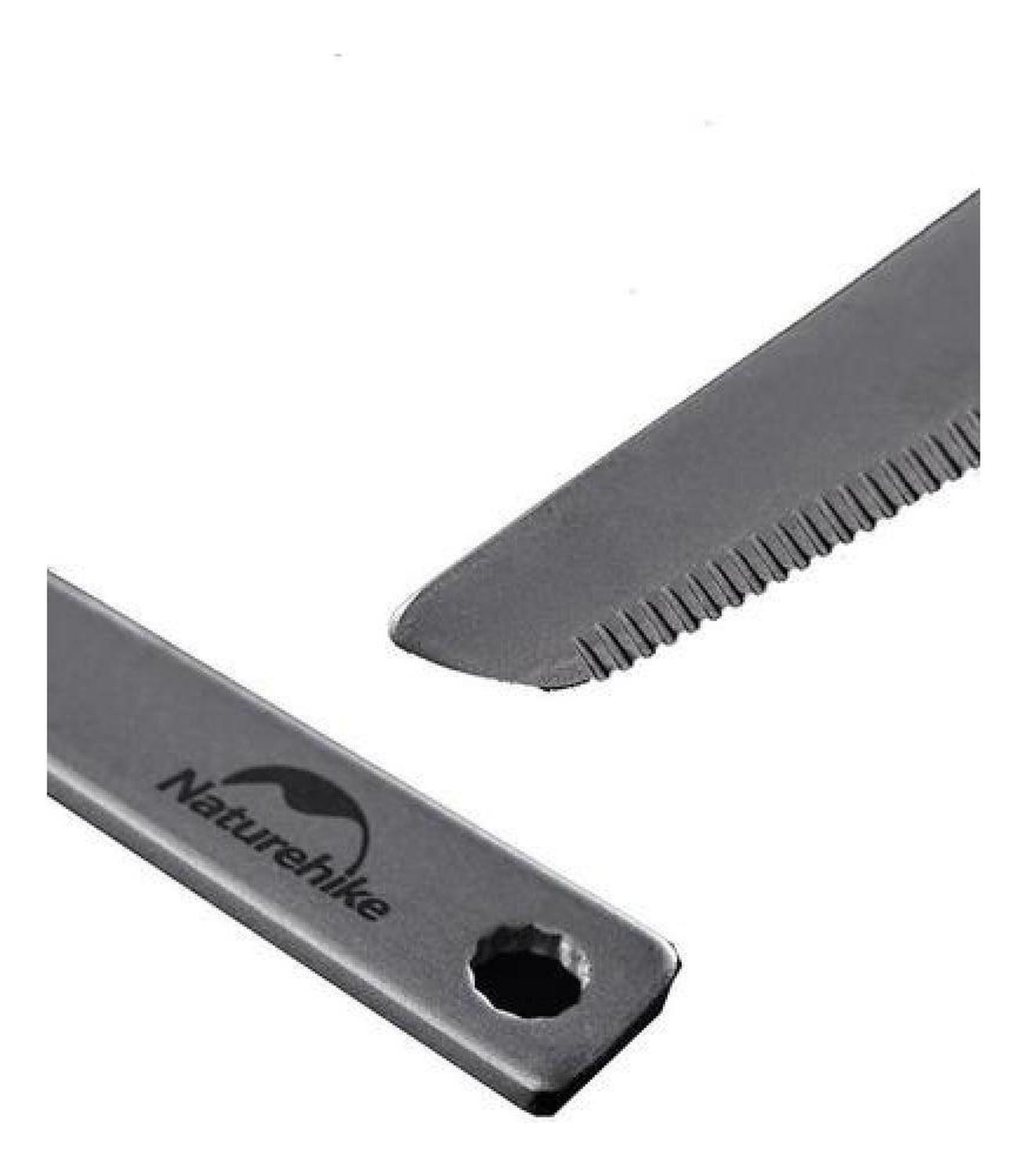 Set Cubiertos Titanio Naturehike Ultraliviano Para Camping-2