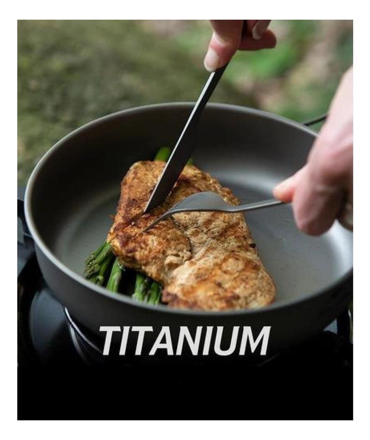 Set Cubiertos Titanio Naturehike Ultraliviano Para Camping-6