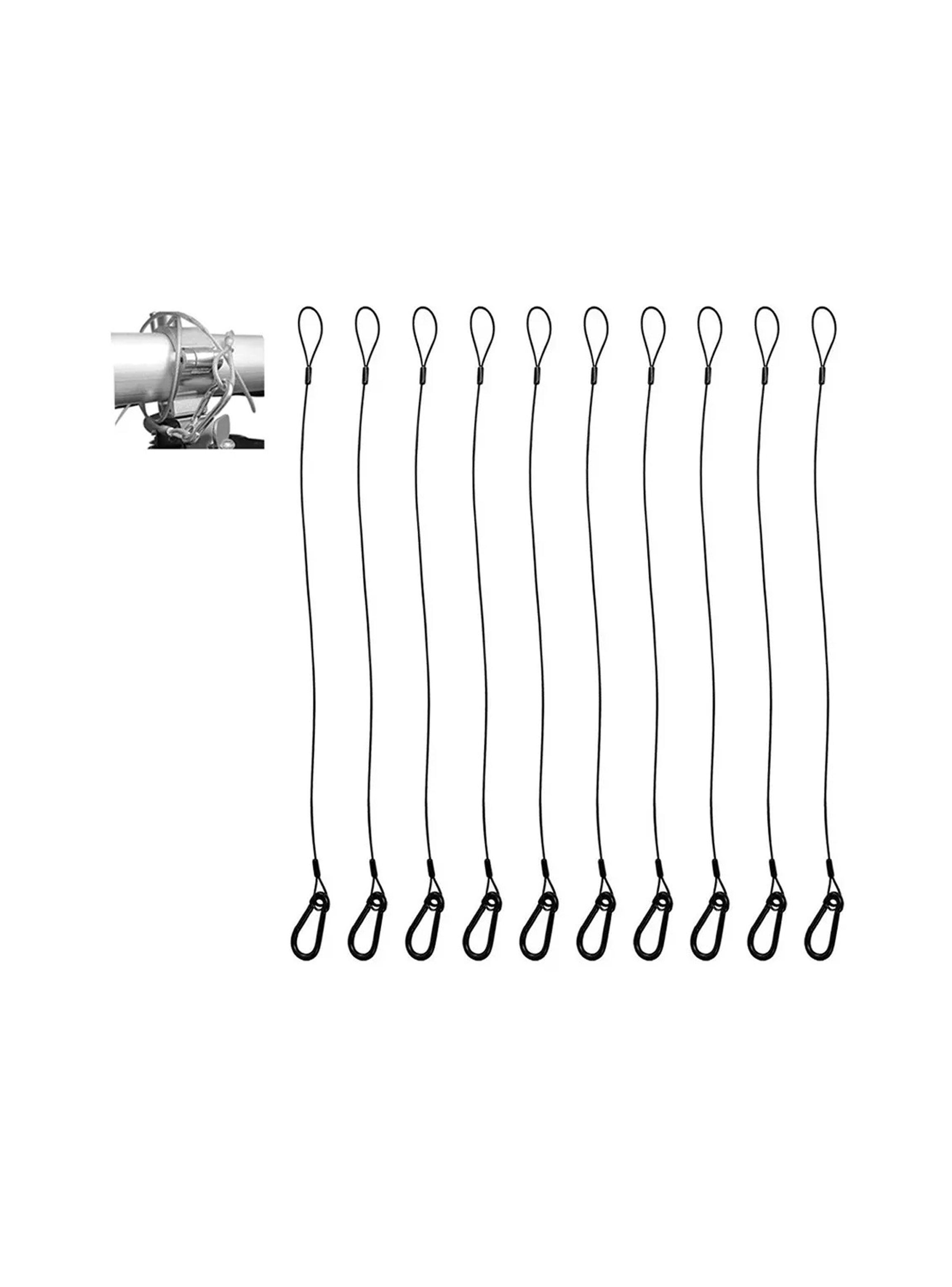 10 Cable Acero Recubierto 45kg Multifunción 1,5 Metros X 3mm-0