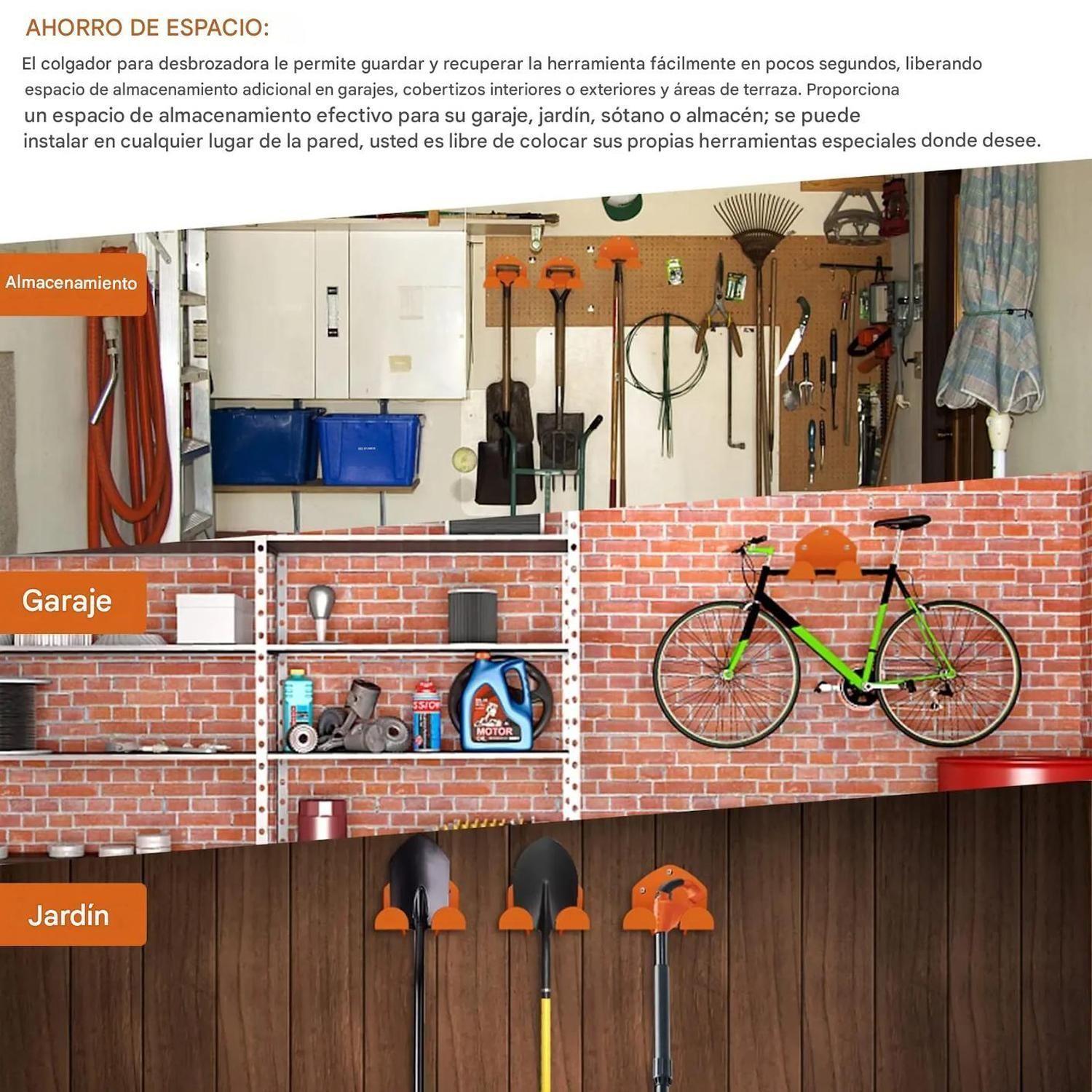 Soporte Muro Organizador Orilladora Herramientas Bodega-6