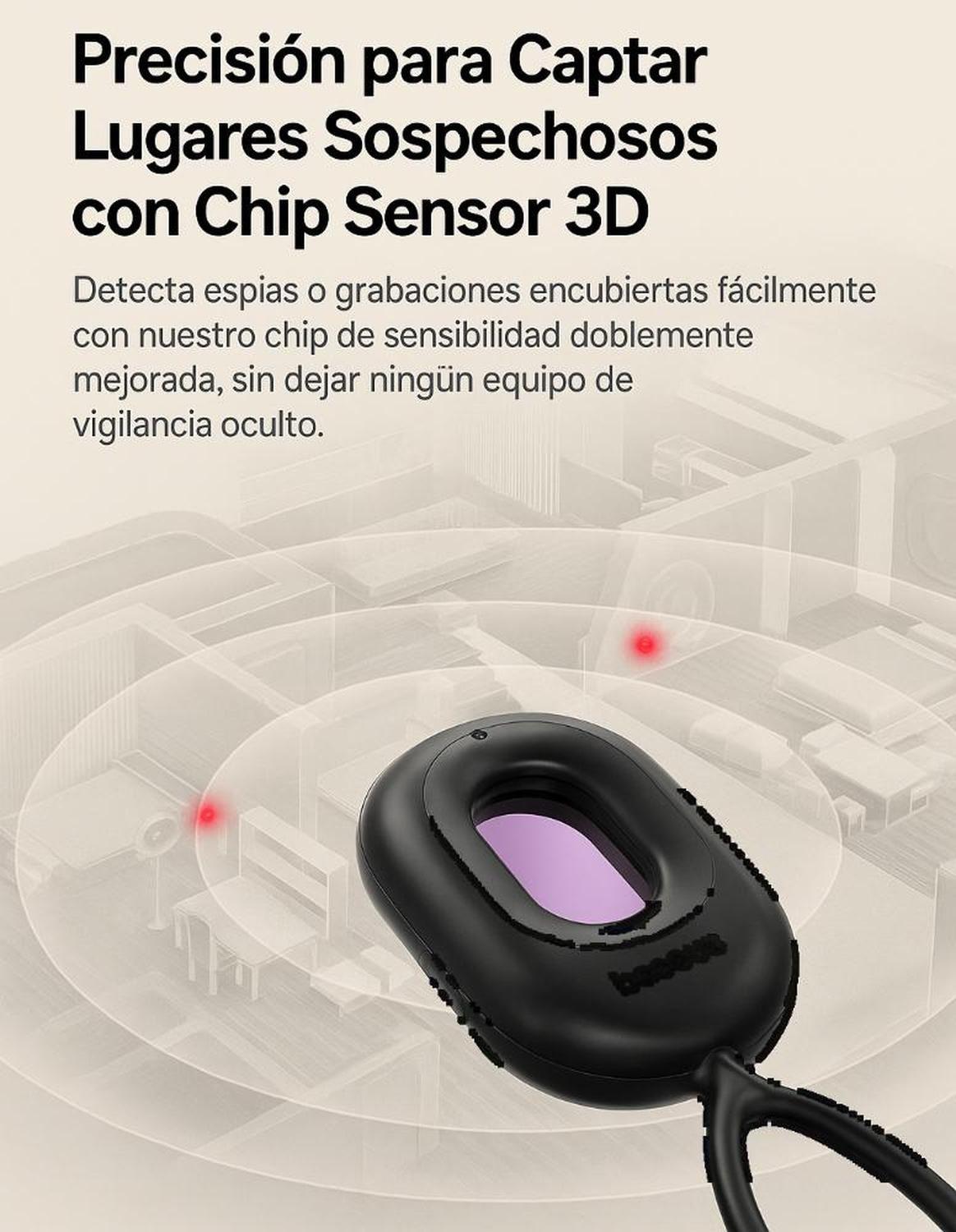 Detector Cámara Oculta Seguridad Alarma No Baseus-3