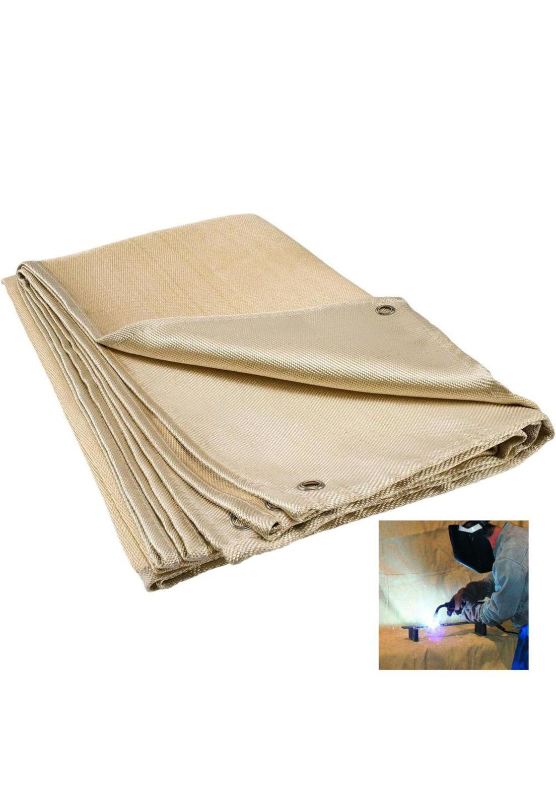 Manta Ignífuga Fibra Vidrio 240x180Cm Soldadura Tela Térmica-0
