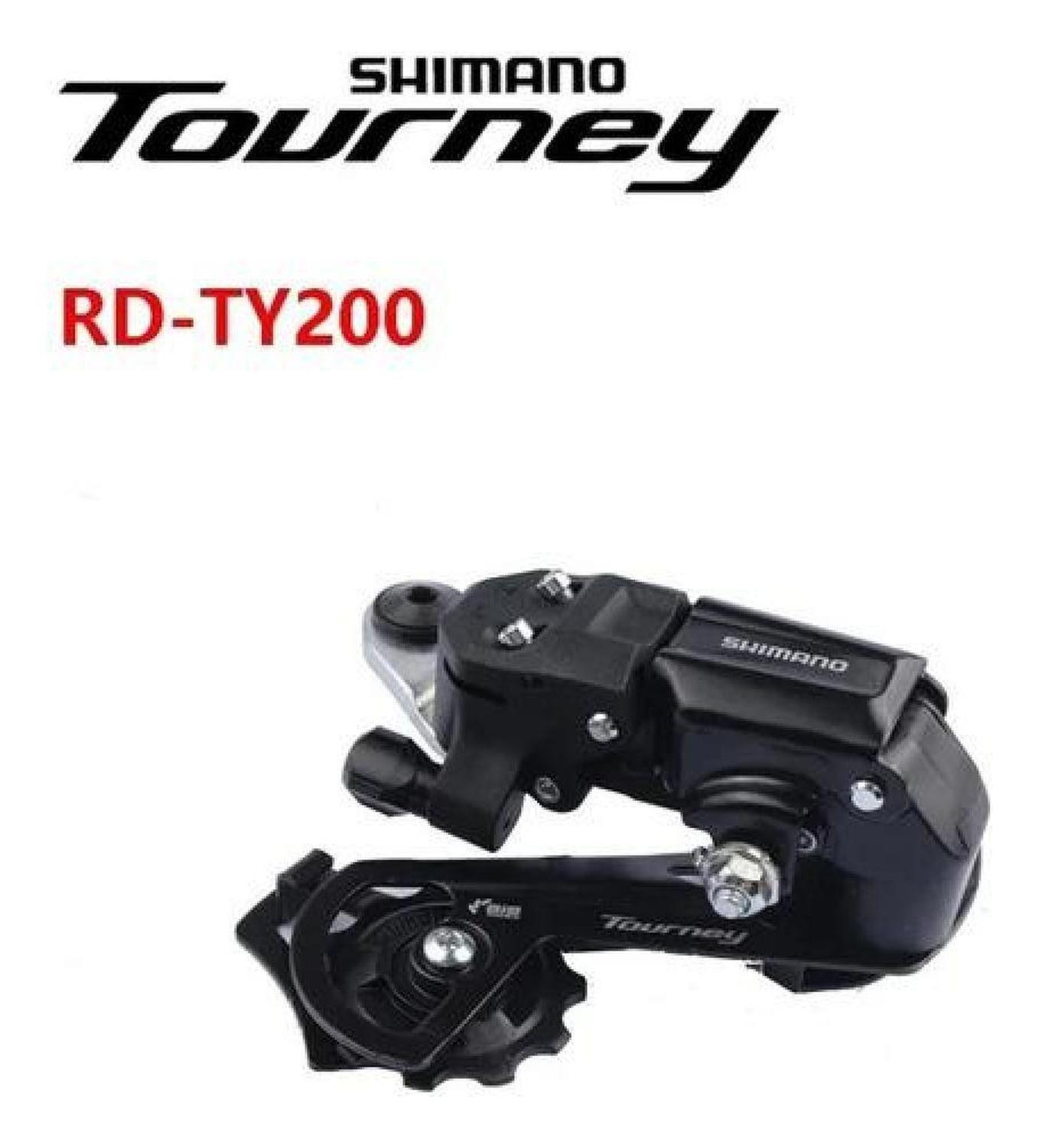 Desviador Trasero Shimano Tourney Ty200 3x6/7v Pata Cambio-5