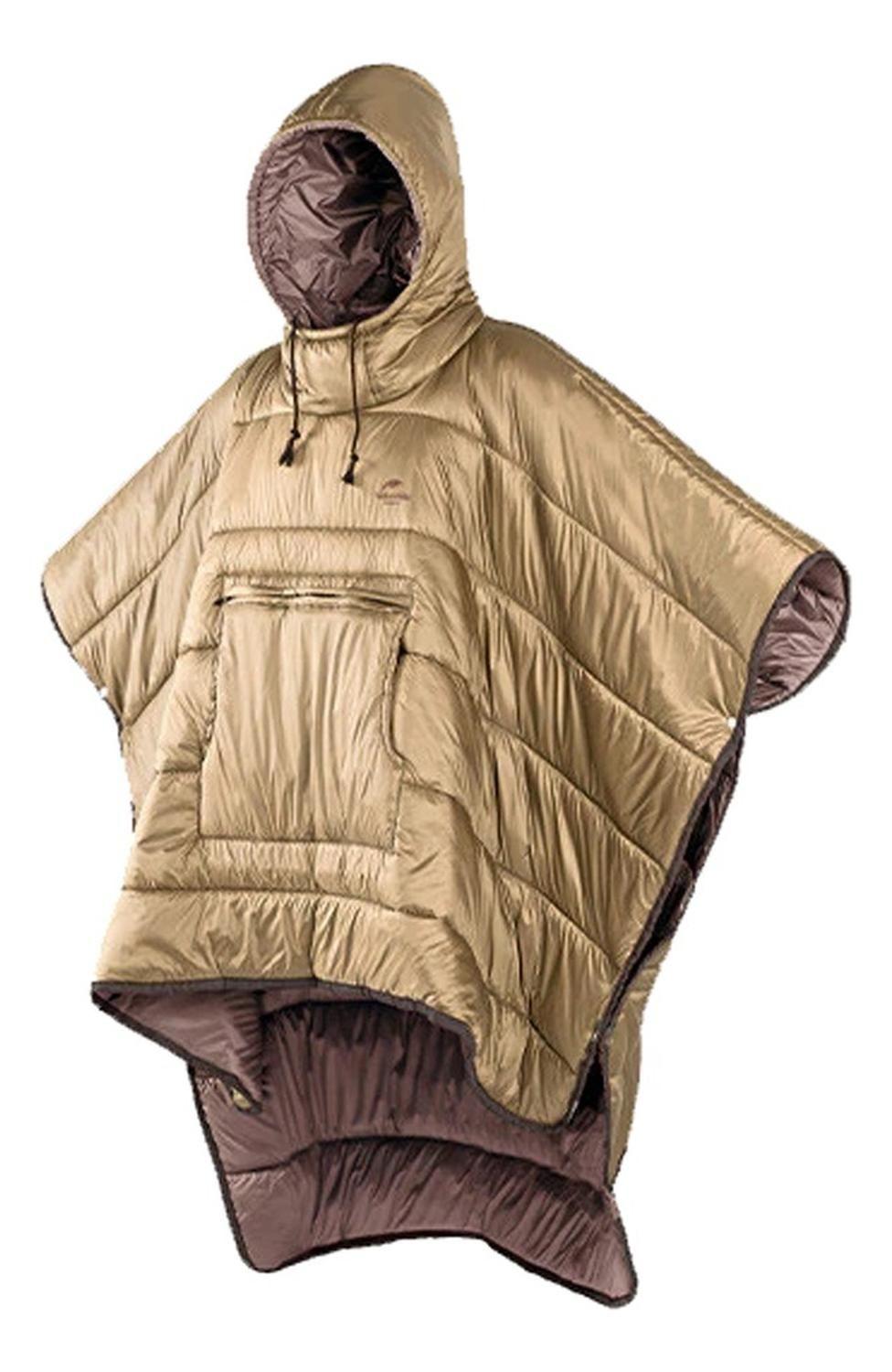 Abrigo Tipo Poncho Manta Capucha Senderismo Nieve Acampar-0