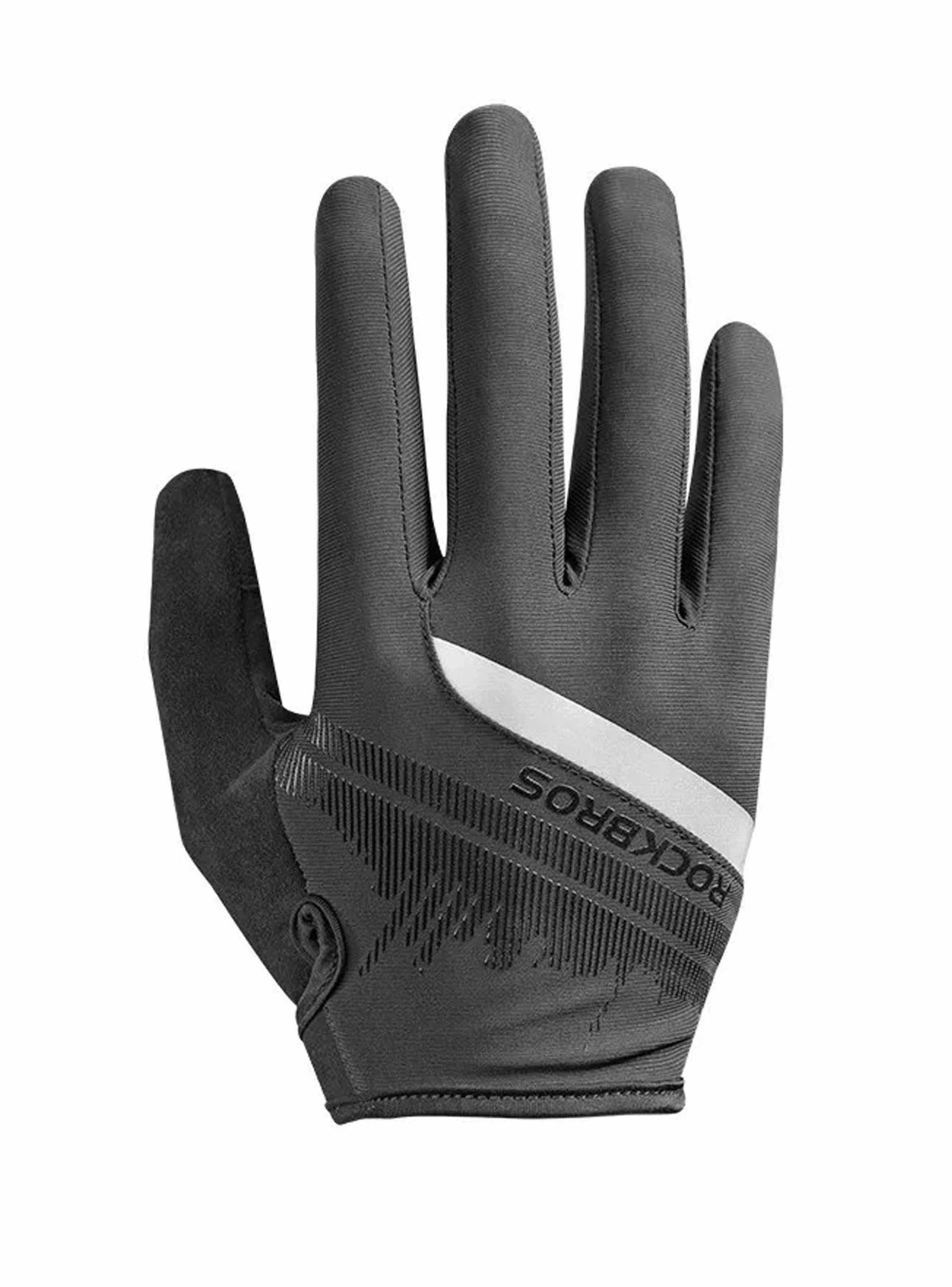 Guantes Reflectantes Rockbros, Mtb Ruta Dedo Largo Bicicleta-0
